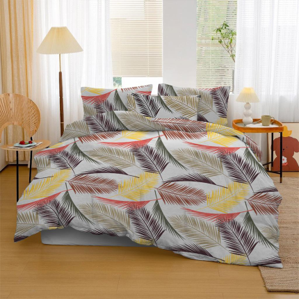 Bavlnené posteľné obliečky feather 4-dielne