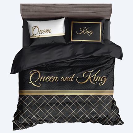 Bavlnené posteľné obliečky 7-dielne queen & king K502