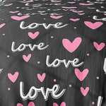 Bavlnené posteľné obliečky love & heart 4-dielne – Obrázok 2
