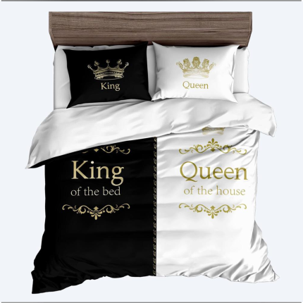 Bavlnené posteľné obliečky 7-dielne queen & king K505