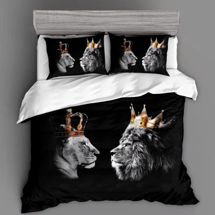 Bavlnené posteľné obliečky 7-dielne queen & king K506