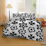 Bavlnené posteľné obliečky 4-dielne nové vytlačené N-6602