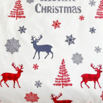 Posteľné obliečky Vianoce jeleň 3-dielna Sada C3331 – Obrázok 2