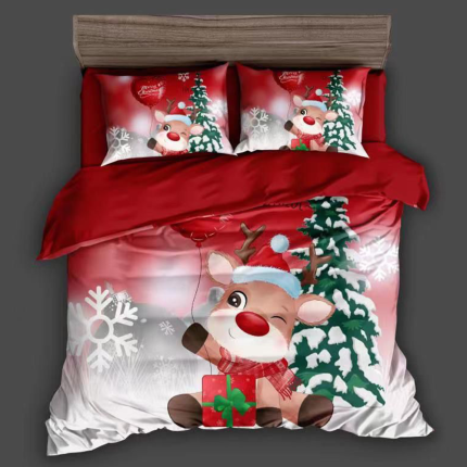 Posteľné obliečky Vianoce 7-dielna Sada christmas SE443