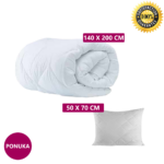 Anti-alergický Paplón a Vankúš DeLuxe Súprava biela Ponuka