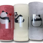 Panda 4-dielna súprava osuska z mikrovlákna – Obrázok 2