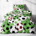 Bavlnené obliečky futbalový vzor 4 dielna sada