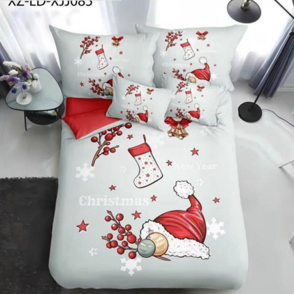 Vianočné Bavlnené Obliečky 7-dielna Sada ahoj vianoce A3336