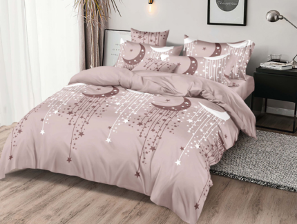 Bavlnené Polnočný kvitnutie obliečky 7-dielna sada P651