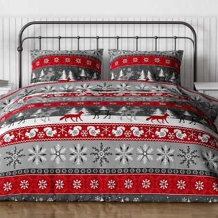 Flanelové vianočné Veselé sny obliečky 2 dielna sada Vs4453