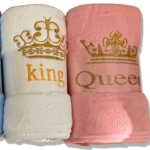 Sada luxusných osušiek King & Queen – 4 ks – Obrázok 2