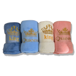 Sada luxusných osušiek King & Queen – 4 ks