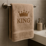 Mikroplush osušky – Queen a King, 70×140 cm D62451