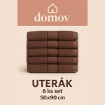 UTERÁK 50x90 cm 6-KUSOVÁ SADA  D62449