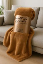 Mikroflísová deka POMPON 150 x 200 cm – super mäkká a pohodlná POD651 – Obrázok 2