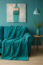 Mikroflísová deka POMPON 200 x 230 cm – super mäkká a pohodlná POD654