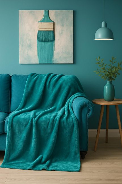 Mikroflísová deka POMPON 150 x 200 cm – super mäkká a pohodlná POD653