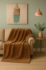 Mikroflísová deka POMPON 150 x 200 cm – super mäkká a pohodlná POD651