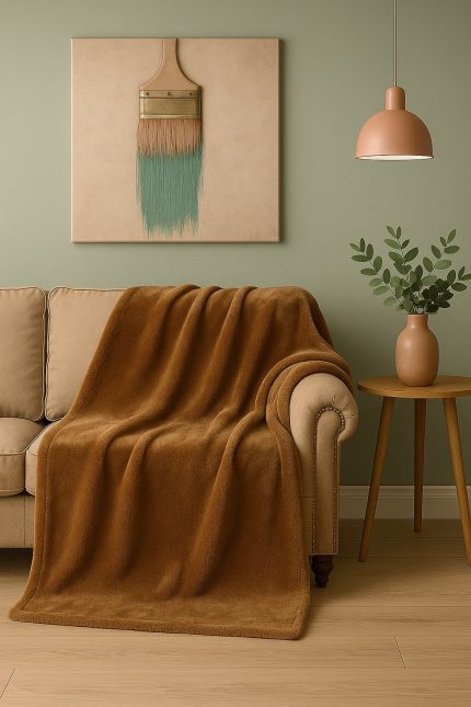 Mikroflísová deka POMPON 150 x 200 cm – super mäkká a pohodlná POD651