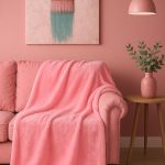 Mikroflísová deka POMPON 150 x 200 cm – super mäkká a pohodlná POD652