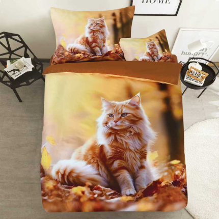 Posteľné obliečky nové mačka 3-dielna Sada