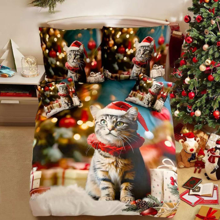 Bavlnené obliečky vianočné 7-dielna sada nový C80021