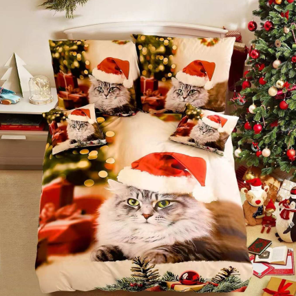Bavlnené obliečky vianočné 7-dielna sada C80030