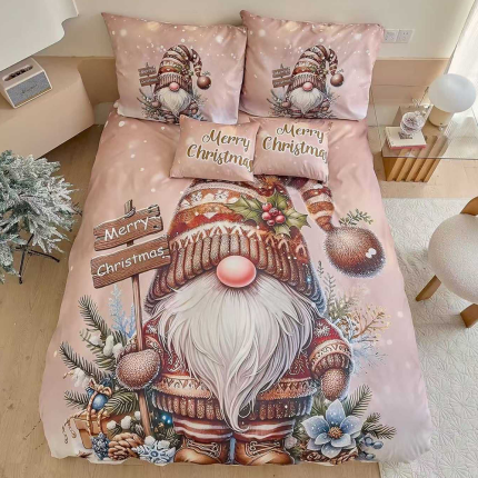 bavlnené obliečky vianoce santa claus 3-dielna Sada C58270