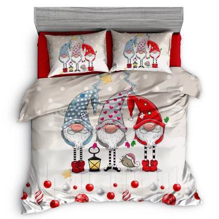 bavlnené obliečky vianoce happy 3-dielna Sada C58274