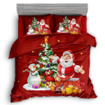 Bavlnené obliečky nové vianočný šťastný 7-dielna sada C7M6742