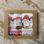 Vianočné kuchynské utierky Snowman – 3 k 110251 – Obrázok 2