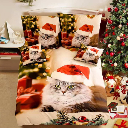 bavlnené obliečky vianoce happy 3-dielna Sada C58256