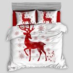 Bavlnené obliečky vianočné Červený sob 7-dielna sada C40335
