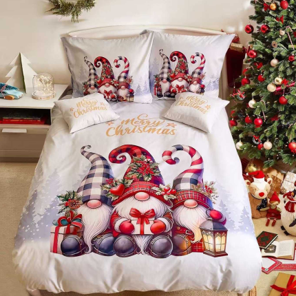 Bavlnené obliečky vianočné santa claus 7-dielna sada C80026