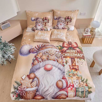 Bavlnené obliečky vianočné santa claus 7-dielna sada C80028