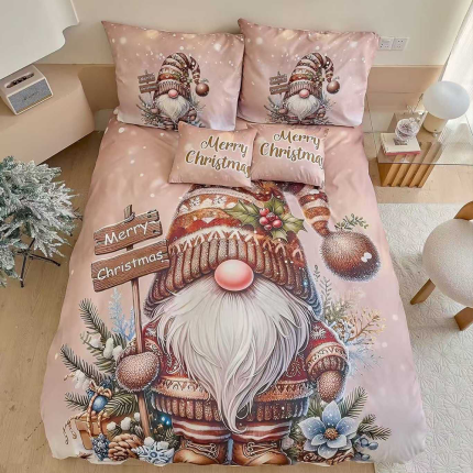 Bavlnené obliečky vianočné santa claus 7-dielna sada C80029