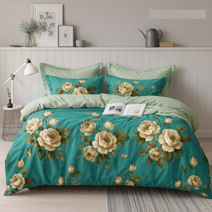 Bavlnené obliečky ružový vzor 7-dielna B7N31132