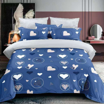 Posteľné obliečky nové srdcia  3-dielna Sada E3K22008