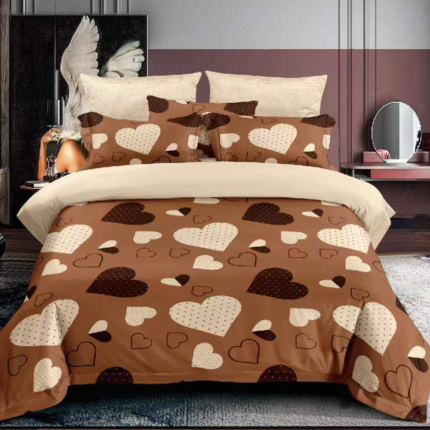 Posteľné obliečky nové srdcia  3-dielna Sada E3K22009
