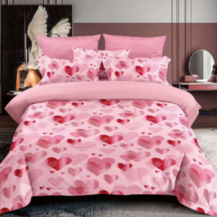 Posteľné obliečky nové lásky srdiečka 3-dielna Sada E3K22014
