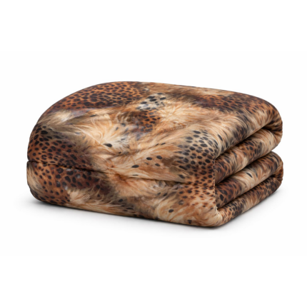 Zimný paplón Wild Leopard 140x200 cm – luxusný zvierací dizajn, teplý a pohodlný